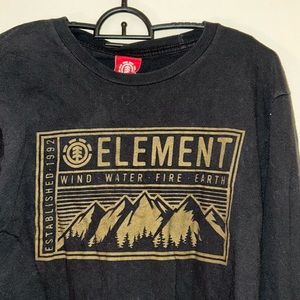 Element long sleeve, gold print, unisex